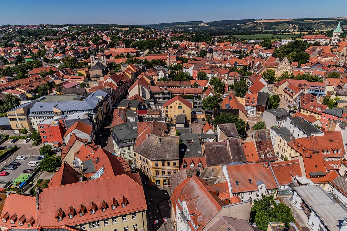 Luftaufnahme von Naumburg