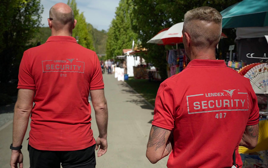 Lendex Sicherheitsdienst im Einsatz